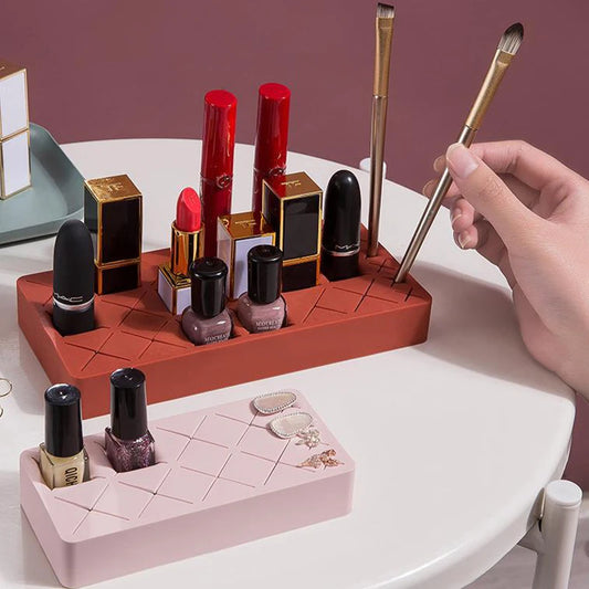 GlamourGrid Cosmetic Storage Rack Holder