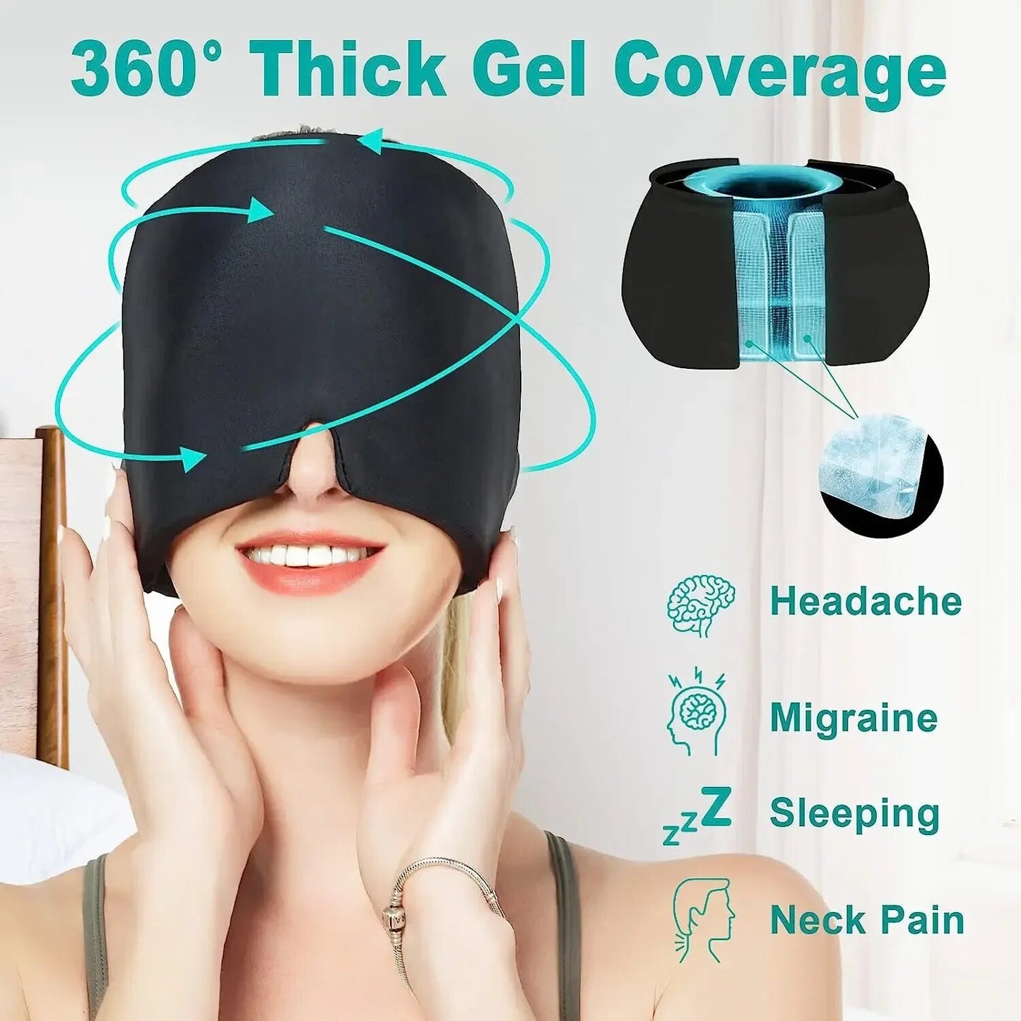 SootheWave Migraine Relief Hat